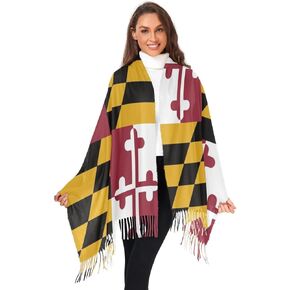 Women's Scarf Shawl Cashmere Feel Scarves Fashion Soft Winter Warm Large Scarf with Tassel