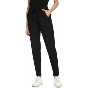 COZYFIT Medical Scrub Pants for Women - Soft Stretch,Drawstring Jogger Pants with 5 Pockets