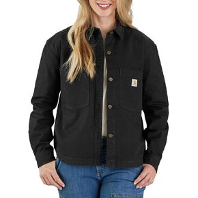 Carhartt Women's Rugged Flex Loose Fit Heavyweight Duck Overshirt