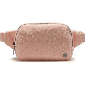 Pander Large 2L Fanny pack Everywhere Fleece Belt Bag for Women and Men with Adjustable strap Belt. (Red) in Saudi Arabia