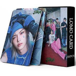 Stray Kids Photocards K-pop Stray Kids ATE Album Photocards 55PCS Stray Kids JJAM Lomo Cards Domin ATE World Tour Photo Cards Stray Kids Merch (JJAM)