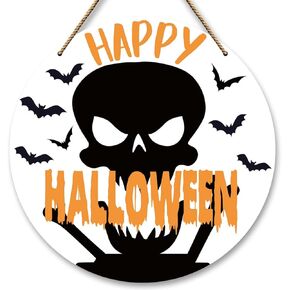 Not All Witches Live in Salem Wooden Wall Decor Sign, Witch Spider Bat Halloween Decorations Outdoor Indoors, Halloween Themed Wooden Door Hanging Decor for Party Home Office Haunted Mansion. 05