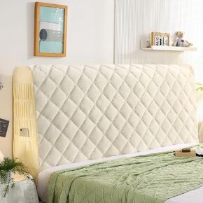 Thicken Bed Headboard Cover, Stretch Bed Headboard Coverfor Full Queen Cal King Size, Washable Bed Headboard Slipcover Dustproof Protector Cover for Bedroom Bed Headboard,Blue,Queen:59.0in