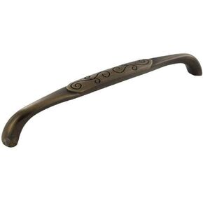 RK International RKI C Polished Nickel with Black R.K. International CP 617 PNB 8" Center Palermo Pull