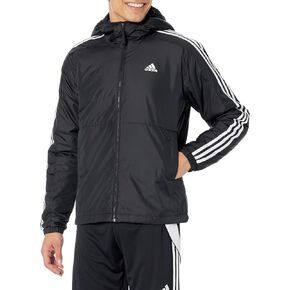 adidas Men's Essentials 3-Stripes Insulated Hooded Jacket