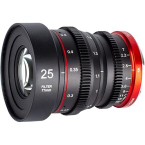 Meike 10mm T2.2 Large Aperture Manual Focus Low Distortion APS-C S35 Format 6K Mini Prime Cine Lens Compatible with Canon RF Mount Cameras EOS R RP R7 R10 R50 C70 Komodo