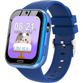 Smart Watch for Kids, Kids Smart Watch Toys 19 Games Touch Screen Watch Camera Music Video Pedometer Calculator Alarm Clock Learn Card Audio Book Calendar, Kids Watch for Boys Girls Ages 4-12(Purple)