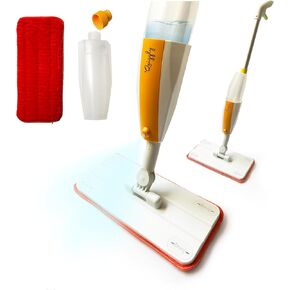 Quiggly Toy Spray Mop for Kids - Toddler Cleaning Set with Real Water Sprayer - Montessori Mini Mop & Sweeper - Kid Mop - Just Squeeze & Spray