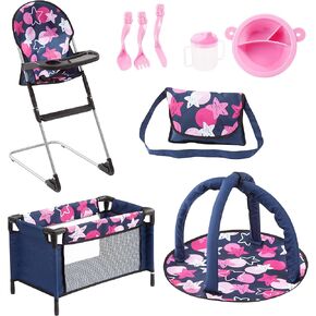 Bayer Travel Bed Doll Accessory Set 9 in 1