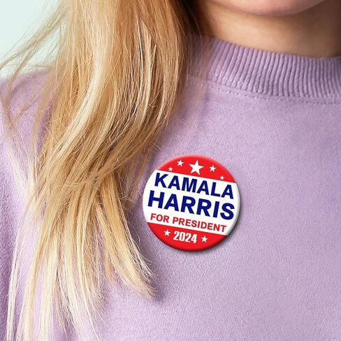 Kamala Harris 2024 for President Pins Button Harris Presidential Election Button Set of 6 Harris 2024 Campaign Button Pins For Men Women Comma La Merchandise 2.3 Inches in Kuwait
