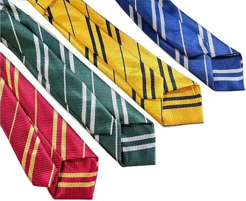 4 Pack Striped Tie Pinstriped Formal Neckties Set Halloween Cosplay Accessories Regular Length Classic Ties in Saudi Arabia