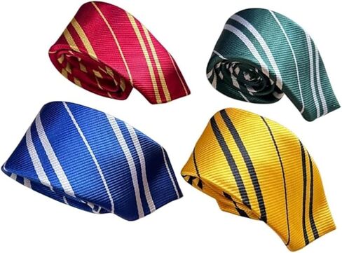4 Pack Striped Tie Pinstriped Formal Neckties Set Halloween Cosplay Accessories Regular Length Classic Ties in Saudi Arabia