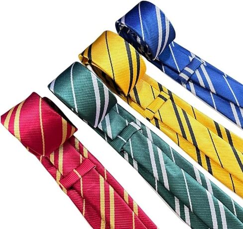 4 Pack Striped Tie Pinstriped Formal Neckties Set Halloween Cosplay Accessories Regular Length Classic Ties in Saudi Arabia