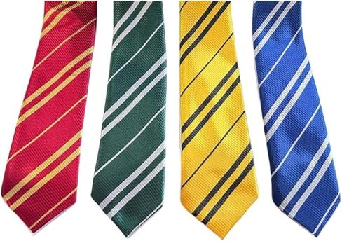 4 Pack Striped Tie Pinstriped Formal Neckties Set Halloween Cosplay Accessories Regular Length Classic Ties in Saudi Arabia