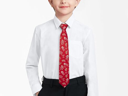 Enlision Boys Christmas Ties Holiday Xmas Kids Tie and Pocket Square Set Pre-tied Adjustable Neckties for Boys Festival Party in Kuwait
