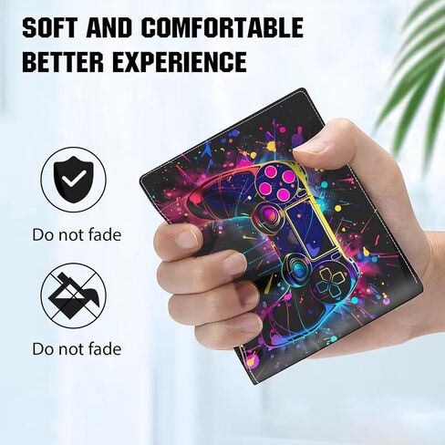 Boys Novelty Wallets Game Controllers,Cool Kids Wallet for Boys Ages 8-10/9-12/13-15, Funny Bifold Rfid Blocking Gaming Stuff Wallet, Coin Pocket Id Window for Teenagers Men Teen Boy Gamer Gifts Ideas in Saudi Arabia