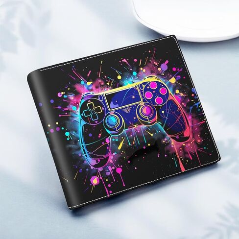 Boys Novelty Wallets Game Controllers,Cool Kids Wallet for Boys Ages 8-10/9-12/13-15, Funny Bifold Rfid Blocking Gaming Stuff Wallet, Coin Pocket Id Window for Teenagers Men Teen Boy Gamer Gifts Ideas in Saudi Arabia