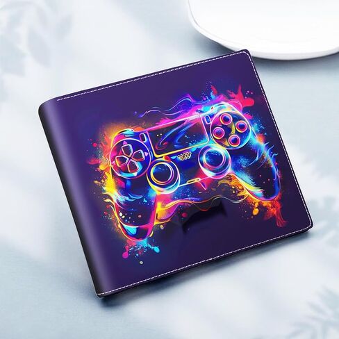 Boys Novelty Wallets Game Controllers,Cool Kids Wallet for Boys Ages 8-10/9-12/13-15, Funny Bifold Rfid Blocking Gaming Stuff Wallet, Coin Pocket Id Window for Teenagers Men Teen Boy Gamer Gifts Ideas in Saudi Arabia