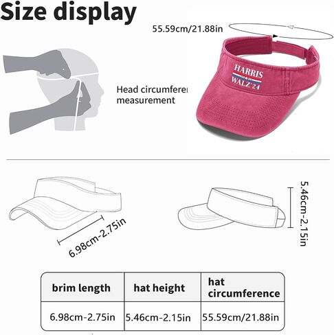 Harris Walz 2024 Campaign for President Harris Waltz Vintage Hats Visor Hat for Adult Sun Visor Hats in Kuwait