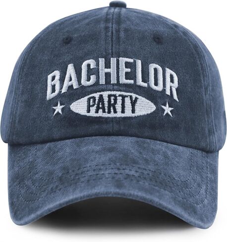 Bachelor Party Hats for Women Men, Adjustable Cotton Embroidered Bachelor Party Baseball Cap in Saudi Arabia