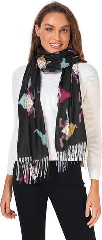 Women's Scarf Shawl Cashmere Feel Scarves Fashion Soft Winter Warm Large Scarf with Tassel in Saudi Arabia