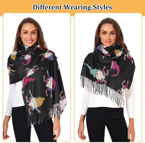 Women's Scarf Shawl Cashmere Feel Scarves Fashion Soft Winter Warm Large Scarf with Tassel in Saudi Arabia