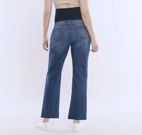 Motherhood Maternity Womens Secret Fit Over The Belly Slim Straight Leg Denim Pregnancy Jeans in Saudi Arabia