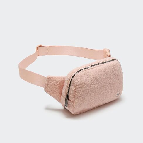 Pander Large 2L Fanny pack Everywhere Fleece Belt Bag for Women and Men with Adjustable strap Belt. (Red) in Kuwait
