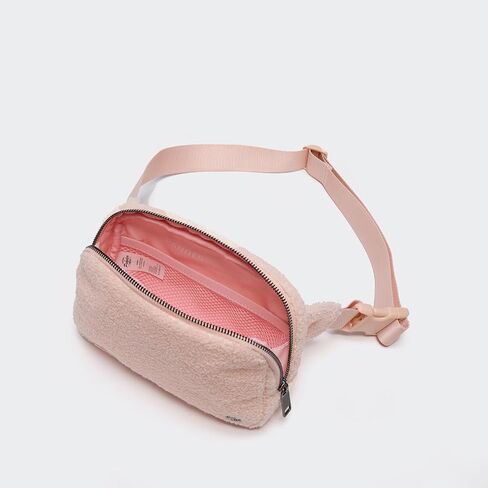 Pander Large 2L Fanny pack Everywhere Fleece Belt Bag for Women and Men with Adjustable strap Belt. (Red) in Kuwait