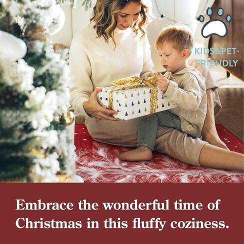 Lahome Christmas Runner Rug 2x6 Non-Slip Hallway Runner Rug Indoor, Washable Christmas Rugs Stain Resistant Red Kitchen Rug Runner, Christmas Tree Print Holiday Decor Untra-Thin Runner for Bedroom in Saudi Arabia