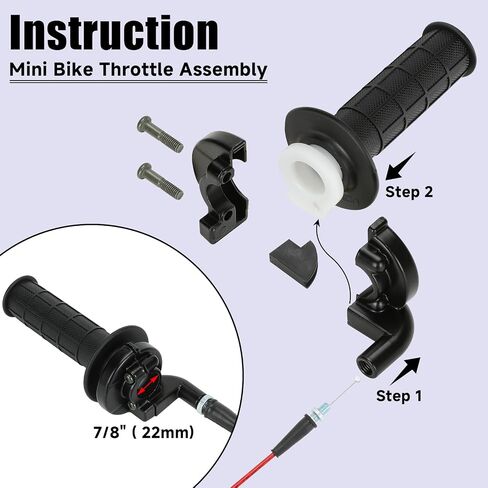 مجموعة دواسة فرامل صغيرة 7/8 بوصة 22 مم متوافقة مع كولمان BT200X CT200U CT200U-EX CT100U CC100X Baja DB30 Warrior MB200 Massimo Motovox 212cc 196cc 6.5hp جزء الدراجة الصغيرة in Kuwait