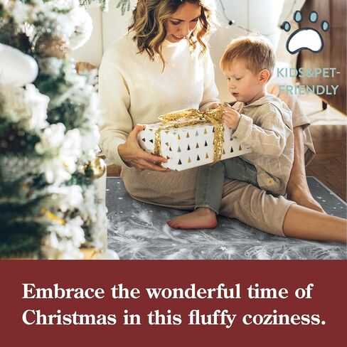 Lahome Christmas Runner Rug 2x6 Non-Slip Hallway Runner Rug Indoor, Washable Christmas Rugs Stain Resistant Red Kitchen Rug Runner, Christmas Tree Print Holiday Decor Untra-Thin Runner for Bedroom in Kuwait