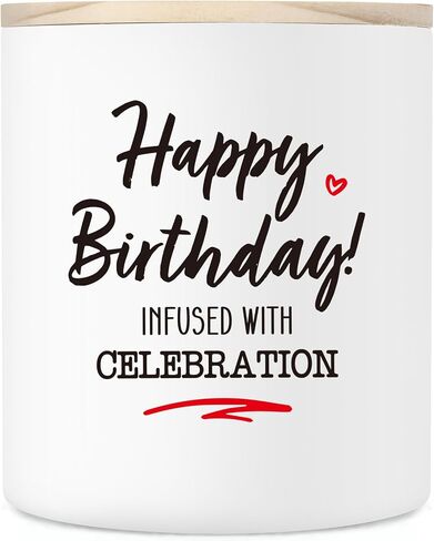 Happy Birthday Gifts Candle, Christmas Birthday Gifts for Women, Unique Birthday Gifts Ideas for Mom, Dad, Coworker, Wife, Sister, Friendship, Birthday Scented Soy Candles, 10OZ in Saudi Arabia