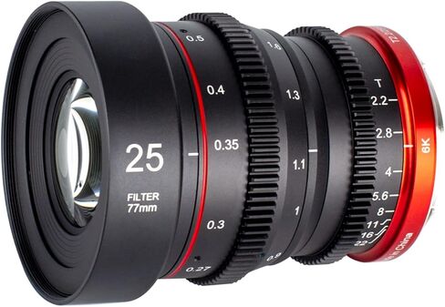 Meike 10 مم T2.2 فتحة كبيرة تركيز يدوي تشويه منخفض APS-C S35 تنسيق 6K عدسة سينمائية صغيرة برايم متوافقة مع كاميرات Canon RF Mount EOS R RP R7 R10 R50 C70 Komodo in Saudi Arabia