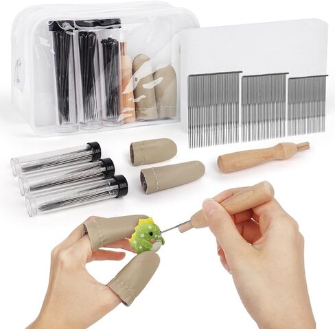 Aeelike 98 Pcs Wool Felting Tools and Supplies, Needle Felting Supplies for Beginners, Needle Felting Pen Tool with 90 Pcs Felting Needles 3 Sizes, Wool Felting Tool Kit for Felting Wool Project in Saudi Arabia