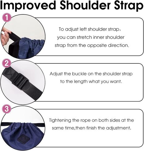 WANDF Drawstring Backpack with Shoe Pocket, Gym Bag Water-Resistant String Sackpack Cinch Bag for Women Men in Kuwait