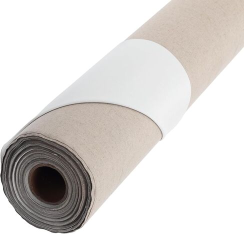 Centurion 11 oz. Acrylic Primed 100% Linen Canvas Roll, 84 inches x 6 Yards Double Primed Medium Weight with Even Surface Texture - Archival Ready to Stretch Linen Canvas Material for All Wet Media in Saudi Arabia