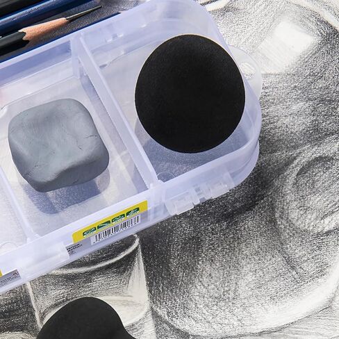 إسفنجة فرك رسم من شيدو، فرك رسم، مدمجة ومحمولة، إسفنجة فرك رسم، أداة رسم (6 قطع سوداء) in Kuwait