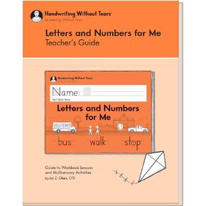 Handwriting Without Tears Kindergarten Printing Bundle - Includes Letters and Numbers for Me Student Workbook, Teacher's Guide, Writing Journal A, Pencils for Small Hands