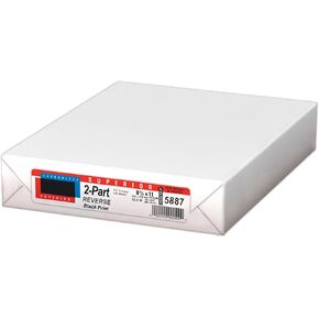 Desktop Publishing Supplies Carbonless Paper - Collated 2 Part NCR Reverse 8.5 x 11 Letter - 250 Sets / 500 Sheets (White, Yellow) - For Inkjet/Laser Printers