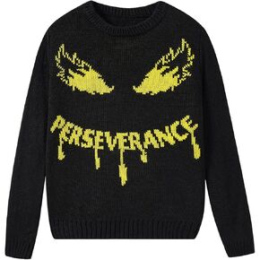 MyFav Boys Long Sleeve Sweaters Crew Neck Knit Pullover Sweater Fall Winter Clothes
