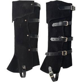 Pirate Boot Covers Viking Medieval Boot Covers Costume Boot Covers Faux Leather Steampunk Renaissance Boot Covers Costume Tops Leg Boot Covers for Men in Kuwait