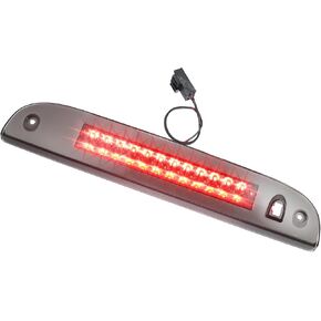 Motoforti LED Third 3rd Brake High Mount Stop Light, for Ford Escape 2008-2012, Plastic, 8L2Z13A613A, Chrome Tone Smoked,