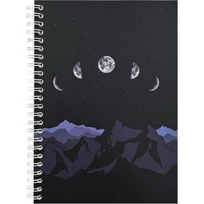 Reusable Sticker Book Collecting Album Sticker Storage Book for Adults 37 Sheets Release Paper Sticker Collection Book A5 Size Cute Sticker Keeper Holder (Moon)