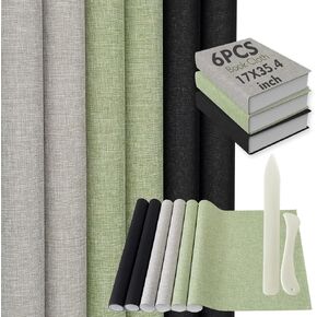 6 colors Book cloth for book binding17x35.4 inches Fabric Surface Paper Backed book binding materialsfor Adult DIY Book Album Cover