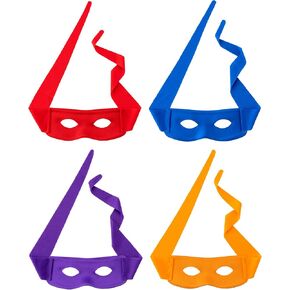4 Pcs Halloween Costume Eye Mask Hero Masquerade Cosplay Accessories Dress up Party