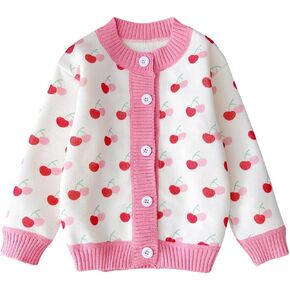 Verdusa Girl's Cute Cardigan Sweaters Button Down Long Sleeve Lightweight Cardigan Knit Tops Jackets