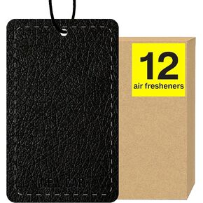 Car Air Freshener | 12Pcs Black Cube Automotive Interior Hanging Car Accessories Decor for Men