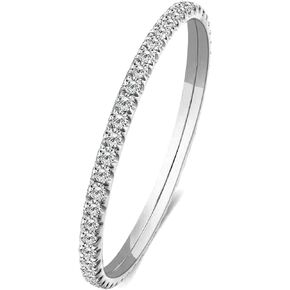 14k Solid Gold Petite Full Diamond Eternity Band Ring for women, 0.32~0.36ct,DEF VS~VVS,Wedding,No fading, No allergies,Lab grown Diamond