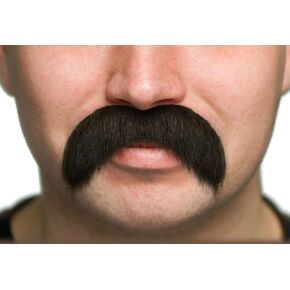 Self Adhesive Fake Mustache, Novelty, Walrus False Facial Hair for Adults, Costume Accessory for Halloween
